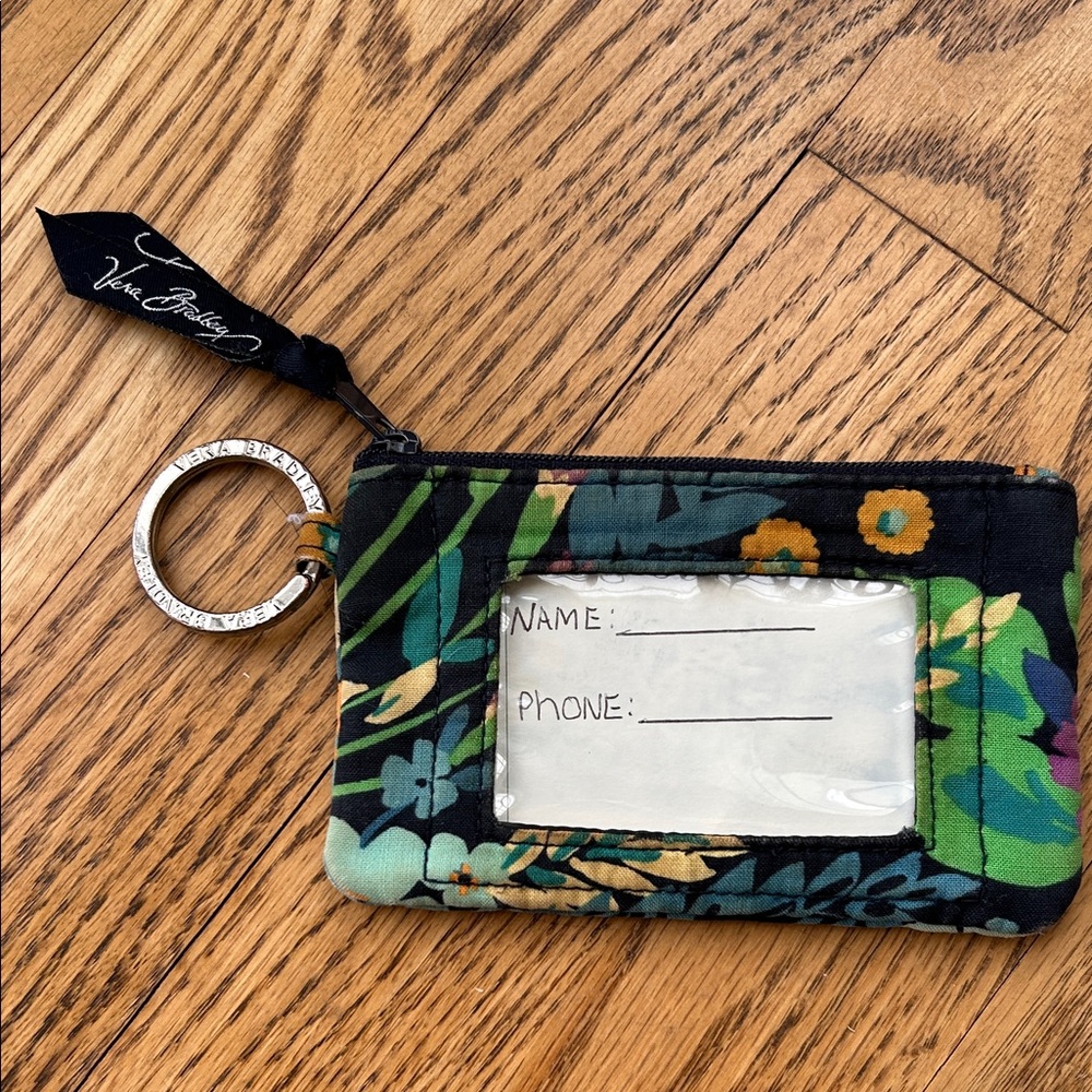 Vera Bradley Tropical Leaf coin purse.